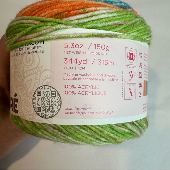 Lion Brand Mandala Ombre’ - HAPPY color-way. 1 ball 🔥 - Picture 5 of 7